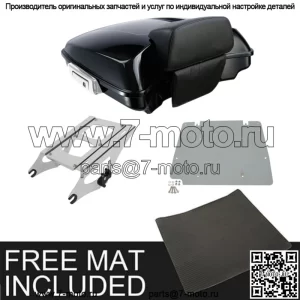 Накладка багажника Razor Pack 5,5 дюйма с монтажной пластиной, подходящая для Harley Tour Pak Touring 14-22 (для: Harley-Davidson)