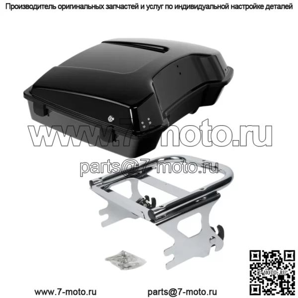 Багажник Razor Pack 5,5 дюйма с монтажной стойкой подходит для Harley Tour Pak Road King 97-08 (для: Harley-Davidson)