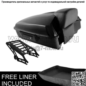 Крепление накладки на багажник черного цвета, подходит для Harley Tour Pak Electra Glide 14-23 (для: Harley-Davidson)