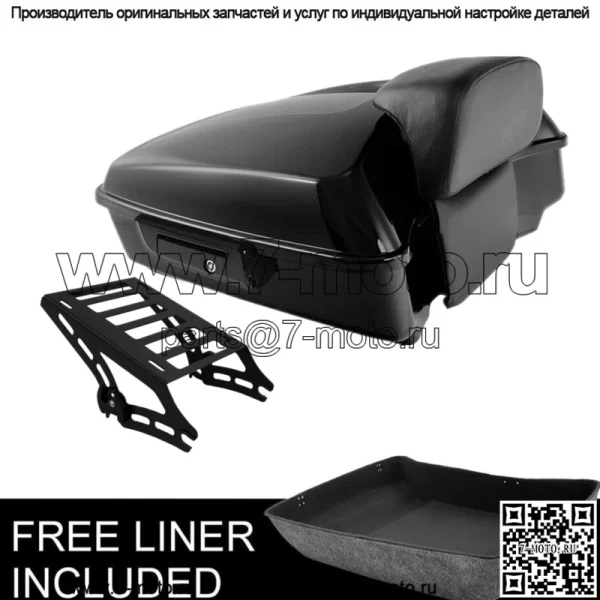 Крепление накладки на багажник черного цвета, подходит для Harley Tour Pak Electra Glide 14-23 (для: Harley-Davidson)