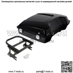 Багажник Black Razor Pack с 2 креплениями вверх подходит для Harley Tour Pak Street Glide 97-08 (для: Harley-Davidson)