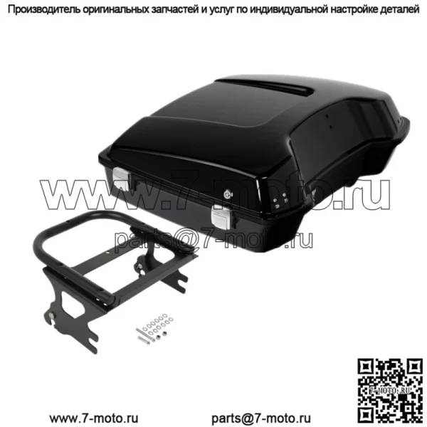 Багажник Black Razor Pack с 2 креплениями вверх подходит для Harley Tour Pak Street Glide 97-08 (для: Harley-Davidson)