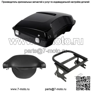 Накладка на багажник Black Razor Pack с креплением, подходящая для Harley Tour Pak Road King 1997-2008 гг. (Для: Harley-Davidson)