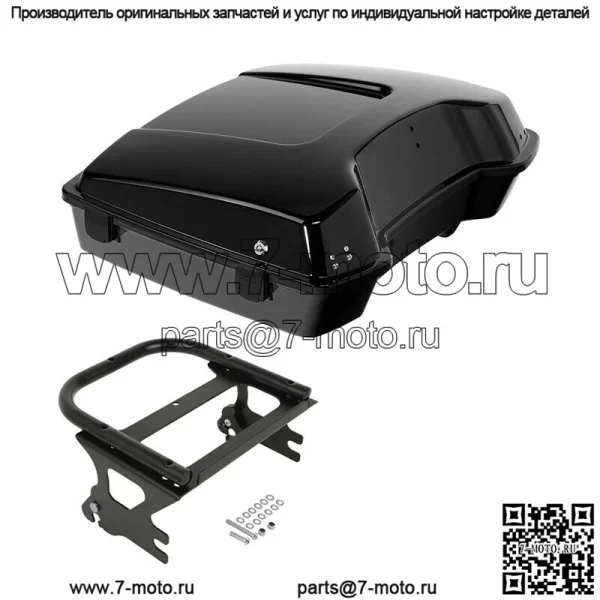 Багажник Black Razor Pack с монтажной стойкой подходит для Harley Tour Pak Road King 97-08 (для: Harley-Davidson)