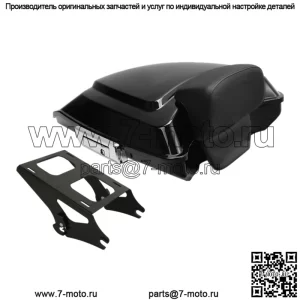 Багажник Black Razor Pack с багажником для крепления подушек подходит для Harley Tour Pak Touring 14-22 21 (для: Harley-Davidson)