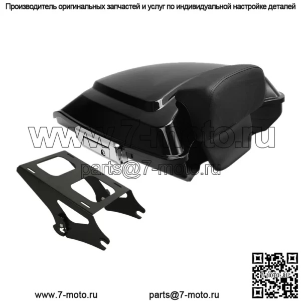 Багажник Black Razor Pack с багажником для крепления подушек подходит для Harley Tour Pak Touring 14-22 21 (для: Harley-Davidson)