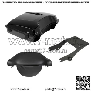 Спинка багажника Black Razor + стойка для крепления подходит для Harley Tour Pak Road King 97-08 (для: Harley-Davidson)