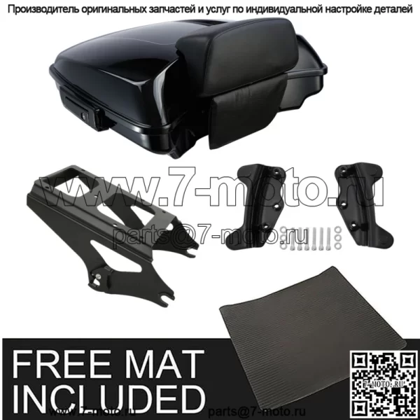 Док-станция для багажника Black Razor подходит для Harley Tour Pak Road Glide 2009-2013 (Для: Harley-Davidson)