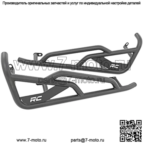 Слайдеры Rough Country Rock для 2-местного автомобиля Polaris RZR 900/1000-93064 2014-2022 гг.