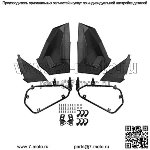 Вставки в нижнюю половину двери Kiwi Master, панели, совместимые с Polaris RZR XP 1000 900 S Turbo 2014-2023 годов, аксессуары, 2 двери, OEM стиль # 2879509