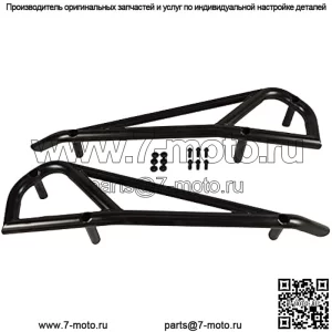 Rock Sliders - Nerf Bars - Tree Kickers подходят для Polaris RZR 900, 1000 XP Turbo 2015-23 годов 2015-23 годов выпуска - 2-местный BLK