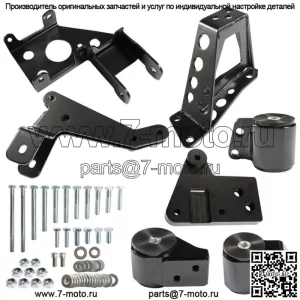 Для Civic 92-95 Integra 94-01 K Series Swap K20 K24 62A Черные сменные крепления двигателя