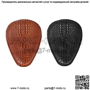 Аксессуары для модификации мотоцикла, подушка сиденья Harley, кожаное сиденье, модифицированная подушка сиденья с рисунком крокодила