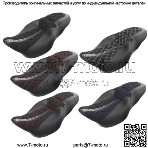 2-местное сиденье водителя и пассажира, подходящее для Harley Touring Road Electra Glide 09-23