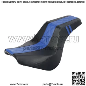 Черно-синее водительское пассажирское сиденье подходит для Harley Softail Street Bob FXBB 18-23 22 (для: Harley-Davidson)