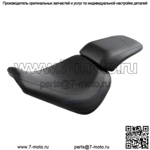 Черно-синее сиденье водителя и пассажира, подходящее для Harley Fat Boy FLFB FLFBS 18-23 (для: Harley-Davidson)