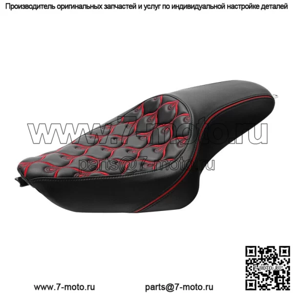 Черное сиденье водителя и пассажира, подходящее для Harley Sportster XL883 XL1200 2004-2023 22 (Для: Harley-Davidson)