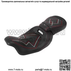 Черное сиденье водителя и пассажира, подходящее для Harley Touring Road King 2009-2023 22 21 (Для: Harley-Davidson)