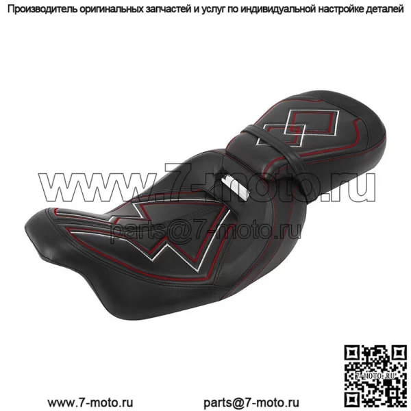 Черное сиденье водителя и пассажира, подходящее для Harley Touring Road King 2009-2023 22 21 (Для: Harley-Davidson)