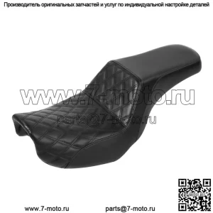 Черное гелевое сиденье водителя и пассажира, подходящее для Harley Dyna Street Bob Low Rider 06-17 (для: Harley-Davidson)