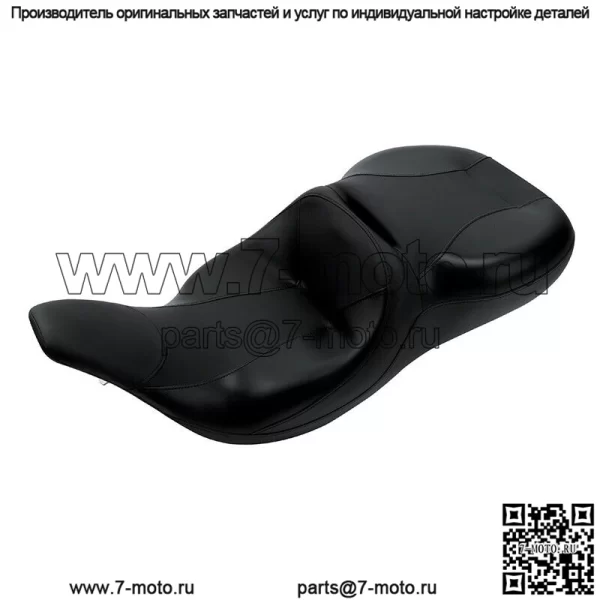 Черное водительское пассажирское сиденье, подходящее для Harley Touring Electra Glide FLHT 1997-2007 (Для: Harley-Davidson)