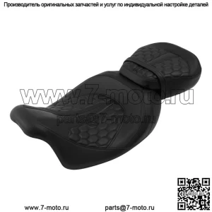 Черное водительское пассажирское сиденье, подходящее для Harley Touring Electra Street Glide 09-23 22 (Для: Harley-Davidson)