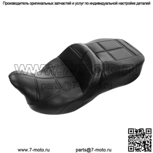 Черное водительское пассажирское сиденье, подходящее для Harley Touring Road Glide Tri Glide 09-23 22 (Для: Harley-Davidson)