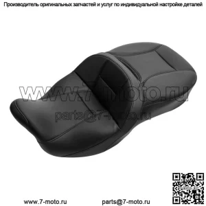 Черное водительское пассажирское сиденье, подходящее для Harley Touring Street Road Tri Glide 09-23 (Для: Harley-Davidson)