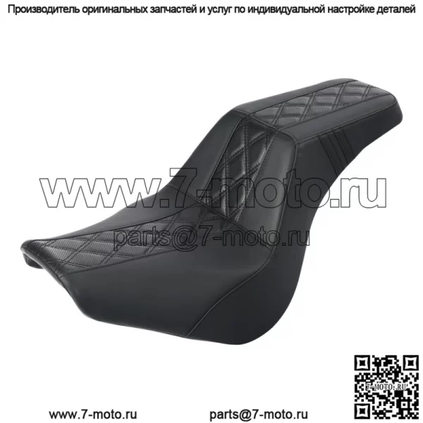 Черное сиденье водителя и пассажира подходит для Harley Softail Street Bob FXBB 18-23 (для: Harley-Davidson)