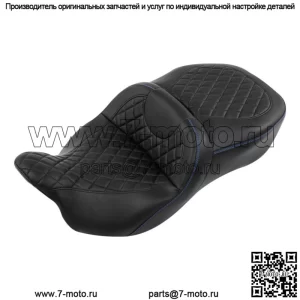 Черное пассажирское сиденье водителя и водителя, подходящее для Harley Touring CVO Road King 2009-2023 (Для: Harley-Davidson)