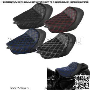 Черное переднее сиденье водителя, подходящее для Harley Sportster XL883 1200 2010-2022 2021 (Для: Harley-Davidson)