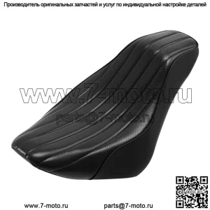 Черное переднее сиденье водителя Solo, подходящее для Harley Softail Street Bob FXBB 2018-2022 21 (Для: Harley-Davidson)