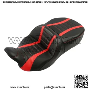 Черно-красное гелевое сиденье водителя и пассажира, подходящее для Harley Touring Road Glide 09-23 22 (Для: Harley-Davidson)