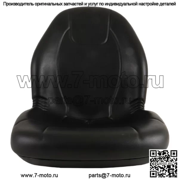 Новое комплектное сиденье для трактора 3010-0058, черное, со средней спинкой, высота 15 дюймов - Image 2