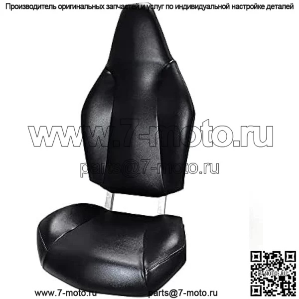 Комплект чехлов на сиденья, совместимый с Polaris RZR 570 800 900 2008 г. + черный