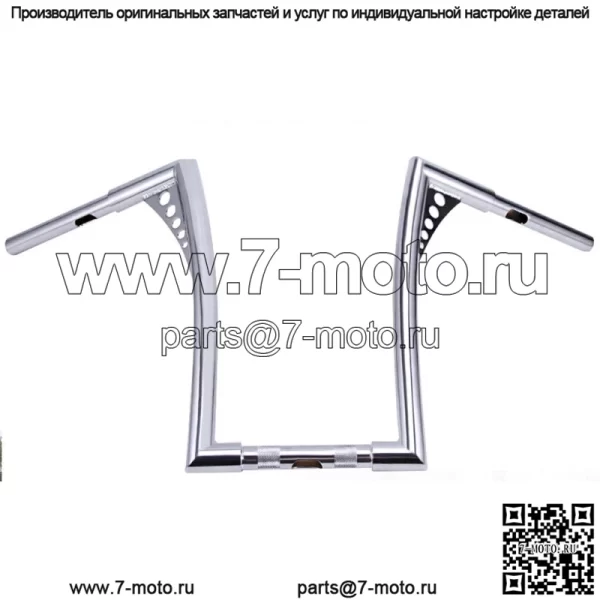 16-дюймовый руль Rise Ape Hanger для Harley Sportster Softail Dyna Fatboy FLST FXST