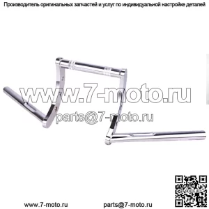 Руль Chrome Z-Bars 1" Riser для мотоцикла Harley Sportster 883 Bobber