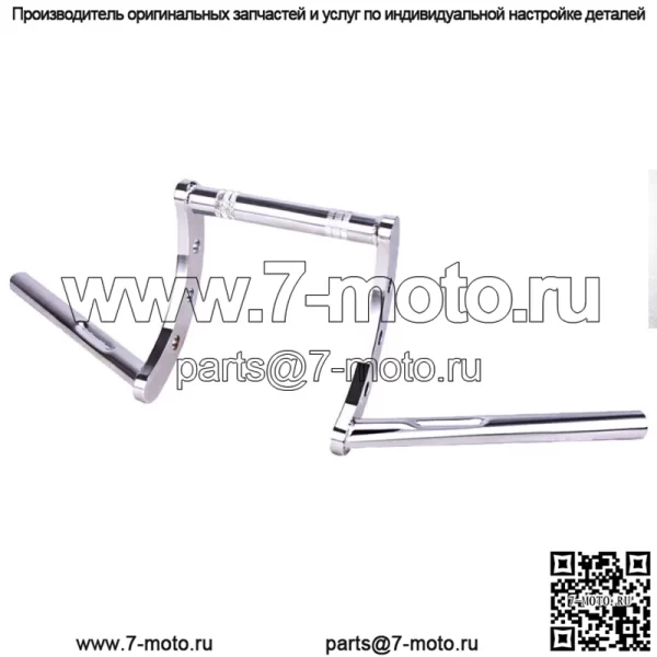 Руль Chrome Z-Bars 1" Riser для мотоцикла Harley Sportster 883 Bobber