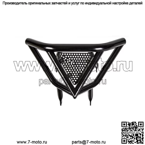 Защитный кожух переднего бампера, алюминиевый, черный, для Yamaha 660 660R (для: Yamaha 660R)