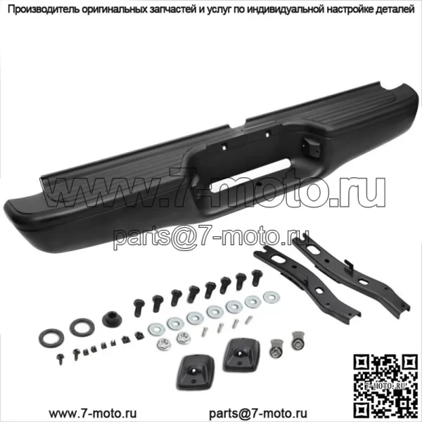 Подходит для 1995-2004 Toyota Tacoma Truck Полный стальной задний бампер для подножки в сборе - Image 2