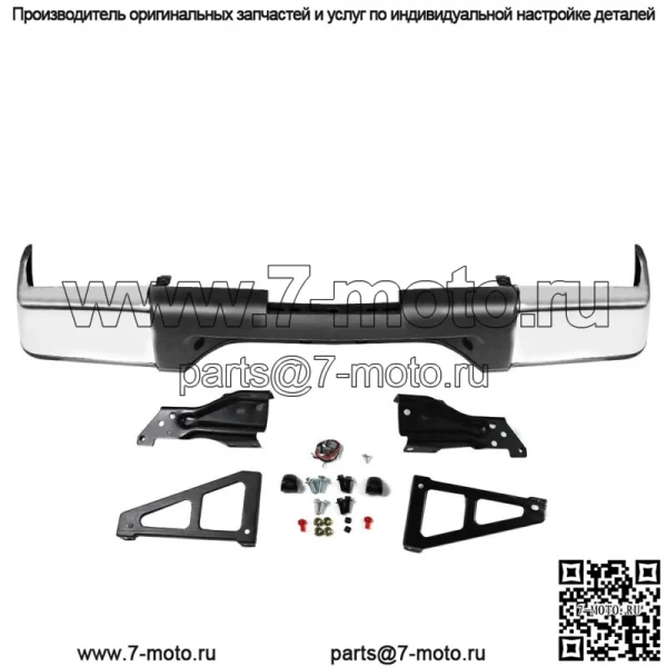 Для 2007-2013 Chevy Silverado GMC Sierra 1500 Truck Chrome Задний бампер в сборе - Image 3