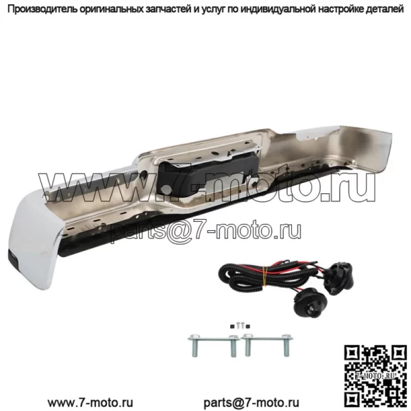 Хромированный полный задний бампер в сборе для Ford F150 2006-2008 с системой помощи при парковке - Image 3