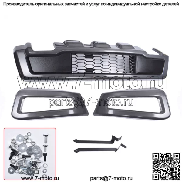 Для Ford F-150 2018 2019 2020 серый Raptor стиль стальной передний бампер сборочный комплект - Image 2