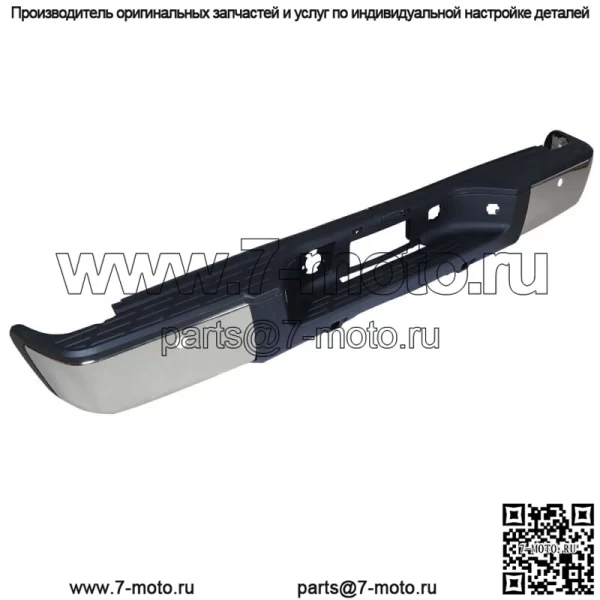 Задний бампер в сборе подходит для GMC Sierra и Chevrole Silverado 1500 2007-13 Chrome - Image 3