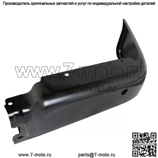 Стальной задний бампер для Ford F-150 2009-2014 гг., правый, с грунтовкой Park, черный - Image 3