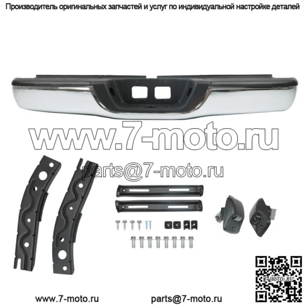 Задний бампер из хромированной стали, полная сборка для Toyota Tundra 2000-05 2006 - Image 2