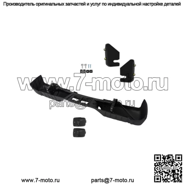 Задний бампер для подножки в сборе, черная сталь для Toyota Tundra 2007-2013 TO1103115