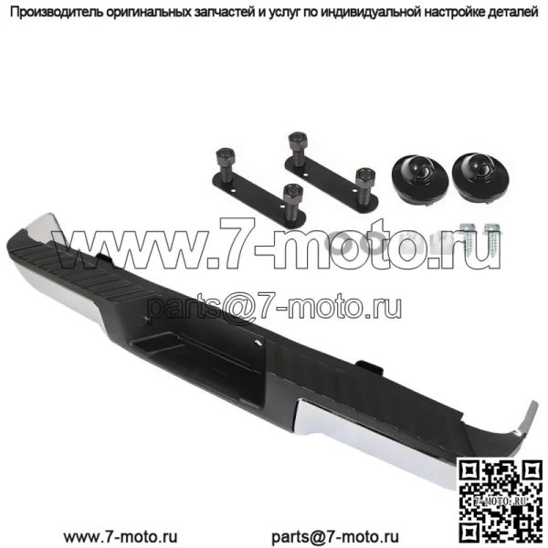 Задний бампер для подножки в сборе для Ford F150 2009-14 годов, полностью хромированная сталь FO1103160 - Image 2