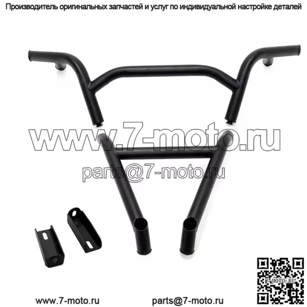 Усиленный задний бампер для Polaris RZR PRO XP/ PRO XP 4 (2020+) - ЧЕРНЫЙ