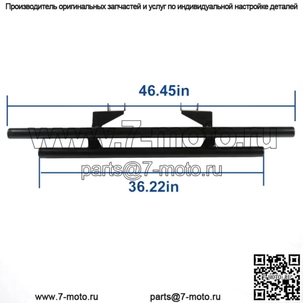 Задний бампер для 2016-2022 Polaris General 1000 2016-2022 4 1000 XP 1000 черный (для: Polaris) - Image 2
